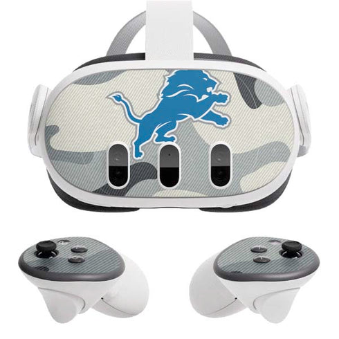NFL Detriot Lions Camo Meta Quest 3 Skin