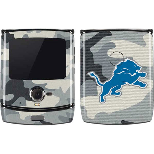 NFL Detriot Lions Camo Motorola RAZR Skin