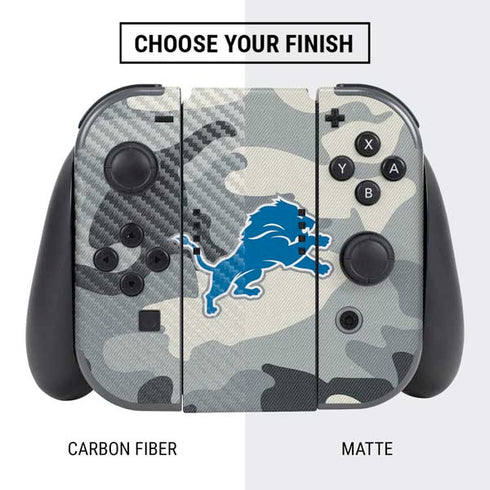 NFL Detriot Lions Camo Nintendo Switch Bundle Skin