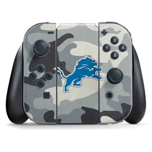 NFL Detriot Lions Camo Nintendo Switch (2017-2021) Joy-Con Controller Skin