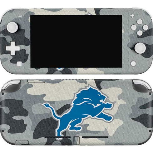 NFL Detriot Lions Camo Nintendo Switch Lite Skin