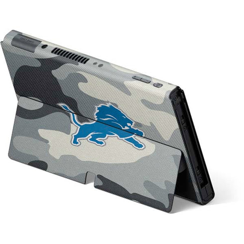 NFL Detriot Lions Camo Nintendo Switch OLED (2021) Skin