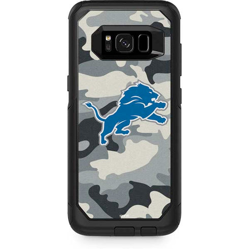 NFL Detriot Lions Camo Otterbox Commuter Galaxy Skin