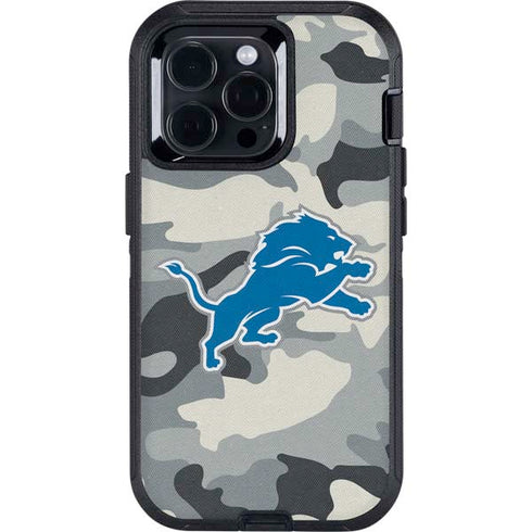 NFL Detriot Lions Camo Otterbox Defender iPhone Skin