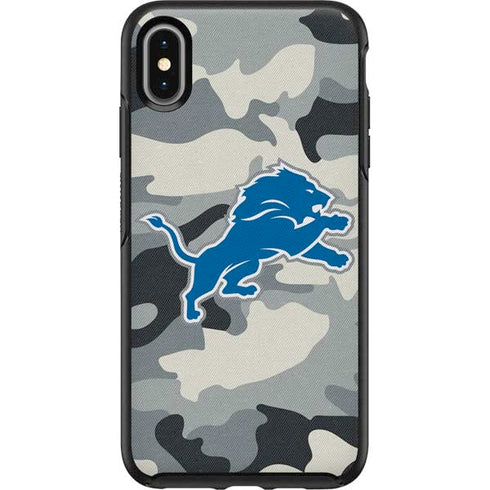 NFL Detriot Lions Camo Otterbox Symmetry iPhone Skin