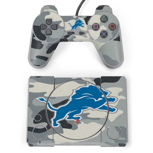 NFL Detriot Lions Camo PlayStation Classic Bundle Skin