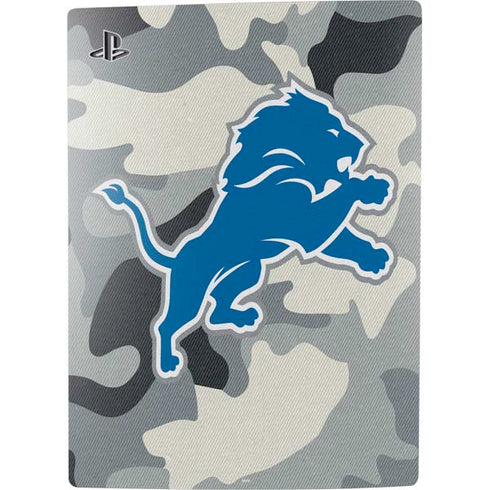 NFL Detriot Lions Camo PS5 Digital Edition Bundle Skin