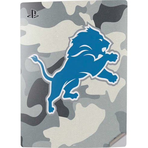 NFL Detriot Lions Camo PS5 Digital Edition Console Skin