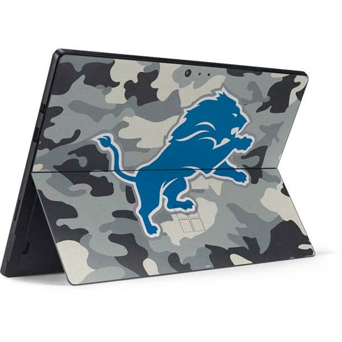 NFL Detriot Lions Camo Surface Pro 6 Skin