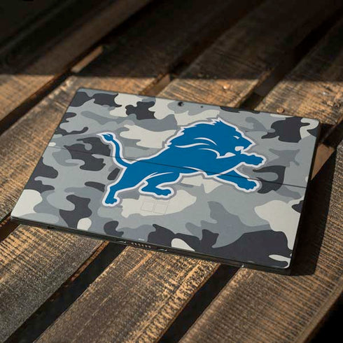 NFL Detriot Lions Camo Surface Pro 7 Skin