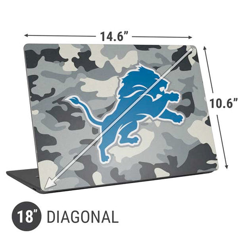 NFL Detriot Lions Camo Universal Laptop 18in (14.6 x 10.6in) Skin