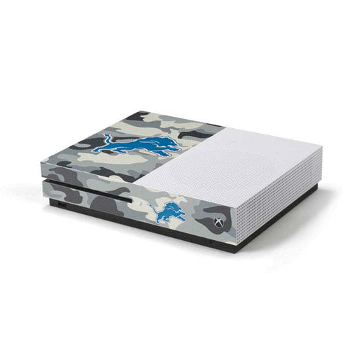 NFL Detriot Lions Camo Xbox One S Console Skin