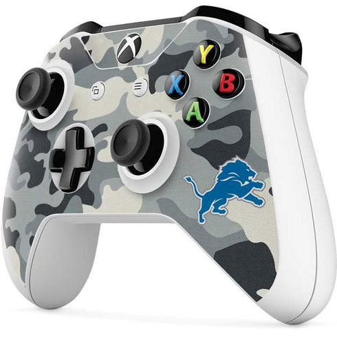 NFL Detriot Lions Camo Xbox One S Controller Skin