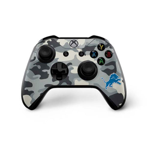 NFL Detriot Lions Camo Xbox One X Bundle Skin