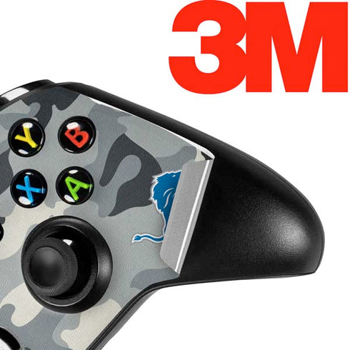 NFL Detriot Lions Camo Xbox One X Controller Skin