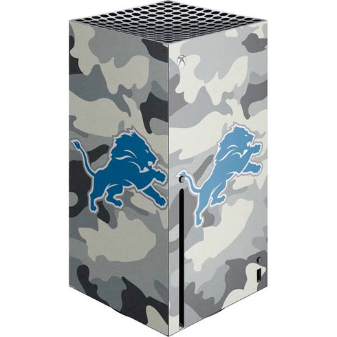 NFL Detriot Lions Camo Xbox Series X Console Skin
