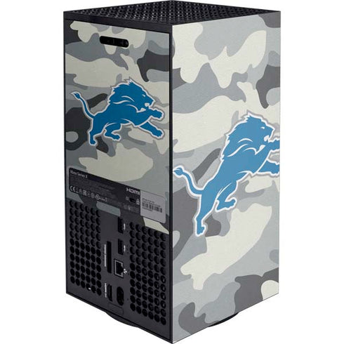 NFL Detriot Lions Camo Xbox Series X Console Skin