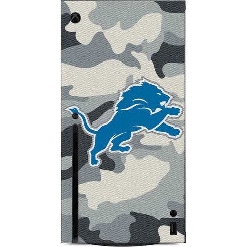 NFL Detriot Lions Camo Xbox Series X Console Skin