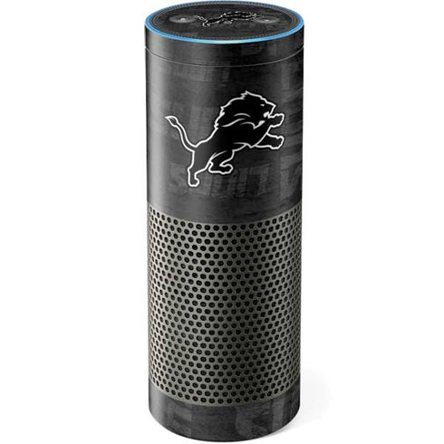 NFL Detroit Lions Black & White Amazon Echo Skin