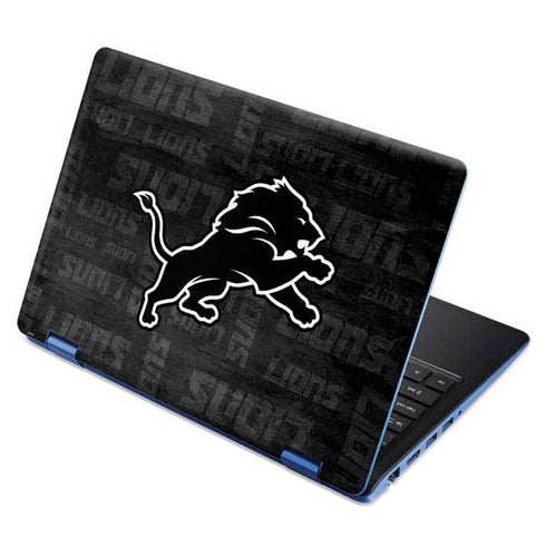 NFL Detroit Lions Black & White Aspire R11 11.6in Skin