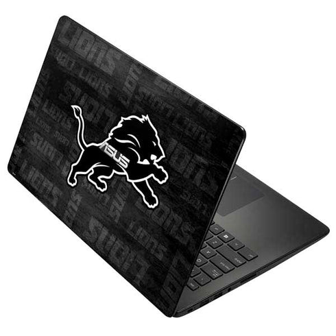 NFL Detroit Lions Black & White Asus X502CA 15.6 Skin
