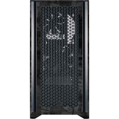 NFL Detroit Lions Black & White Corsair 4000D Tempered Glass Mid-Tower ATX Case Skin