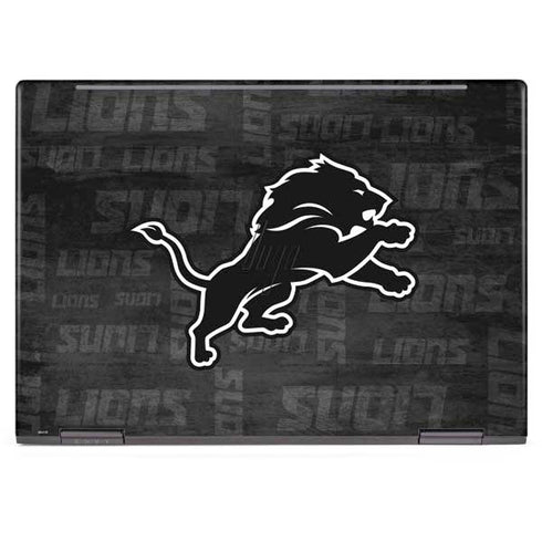 NFL Detroit Lions Black & White HP Envy Skin