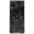 NFL Detroit Lions Black & White Galaxy A12 Clear Case