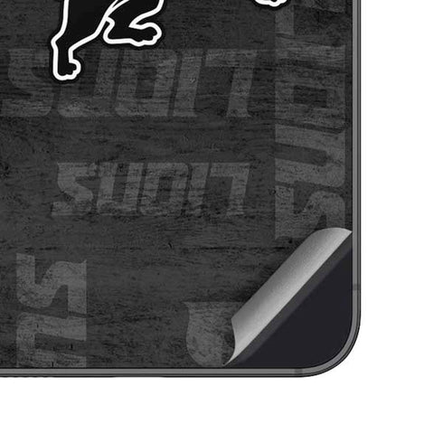 NFL Detroit Lions Black & White Galaxy A14 5G Skin