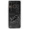 NFL Detroit Lions Black & White Galaxy A20 Clear Case