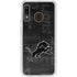 NFL Detroit Lions Black & White Galaxy A20 Clear Case