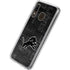 NFL Detroit Lions Black & White Galaxy A20 Clear Case