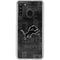 NFL Detroit Lions Black & White Galaxy A21 Clear Case