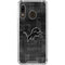 NFL Detroit Lions Black & White Galaxy A30 Clear Case