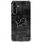 NFL Detroit Lions Black & White Galaxy A54 5G Clear Case
