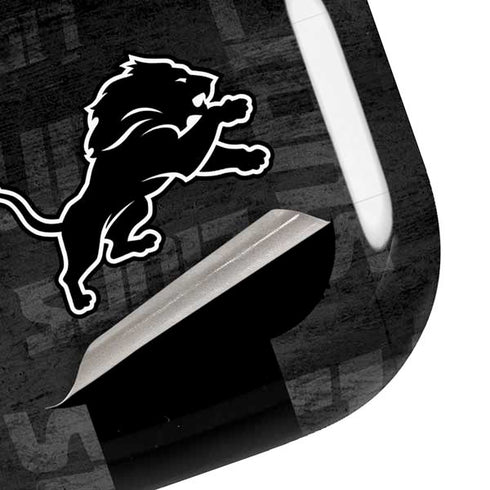 NFL Detroit Lions Black & White Galaxy Buds Pro Skin