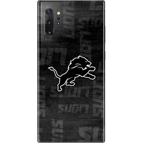 NFL Detroit Lions Black & White Galaxy Note 10 Plus Skin