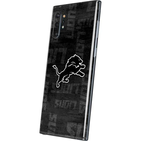 NFL Detroit Lions Black & White Galaxy Note 10 Plus Skin