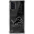 NFL Detroit Lions Black & White Galaxy Note20 5G Clear Case