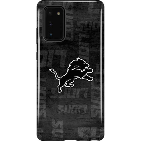 NFL Detroit Lions Black & White Galaxy Note20 5G Pro Case
