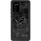 NFL Detroit Lions Black & White Galaxy Note20 5G Waterproof Case