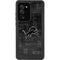 NFL Detroit Lions Black & White Galaxy Note20 Ultra 5G Waterproof Case