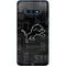 NFL Detroit Lions Black & White Galaxy S10e Skin