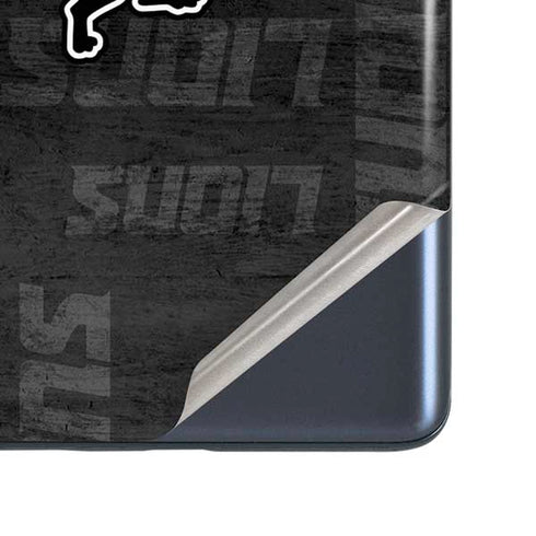 NFL Detroit Lions Black & White Galaxy S20 Fan Edition Skin