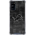 NFL Detroit Lions Black & White Galaxy S20 FE Clear Case