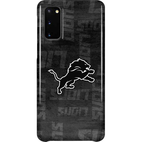 NFL Detroit Lions Black & White Galaxy S20 Lite Case
