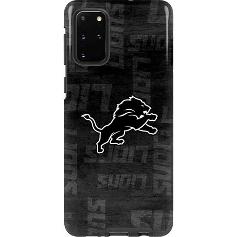 NFL Detroit Lions Black & White Galaxy S20 Plus Pro Case