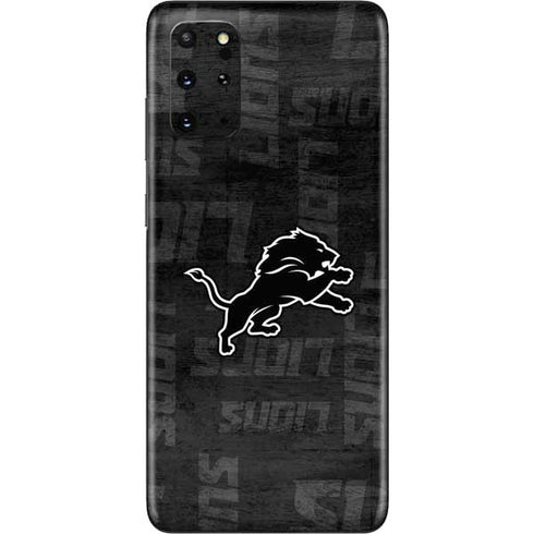 NFL Detroit Lions Black & White Galaxy S20 Plus Skin