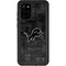 NFL Detroit Lions Black & White Galaxy S20 Plus Waterproof Case