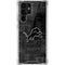 NFL Detroit Lions Black & White Galaxy S22 Ultra Clear Case